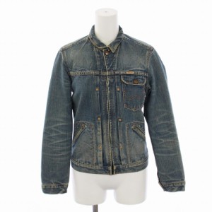 【中古】ラングラー WRANGLER Gジャン ジージャン デニム ジャケット S 青 ブルー /AT14 レディース