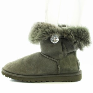 【中古】アグ オーストラリア UGG australia Bailey Button Bling ベイリーボタンブリング ムートンブーツ ショート