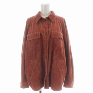 【中古】トラディショナルウェザーウェア Traditional Weatherwear シャツジャケット コーデュロイ 無地 S ピンク