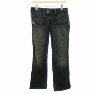 【中古】ディーゼル DIESEL デニムパンツ ジーンズ ブーツカット フレア ダメージ加工 USED加工 カットオフ