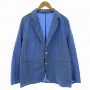 【中古】KAPTAIN SUNSHINE Take Easy Jacket テイクイージージャケット KS23SJK18 シルク混 スプリング 36 S 青