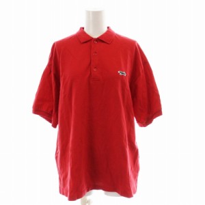 【中古】フリークスストア FREAKS STORE ×TOWN CRAFT ポロシャツ 五分袖 フォックスコレクション F 赤