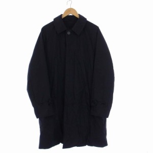 【中古】ユナイテッドアローズ UNITED ARROWS パディング ハーフ ステンカラーコート アウター 比翼ボタン L 黒