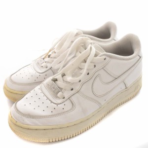 【中古】ナイキ NIKE AIR FORCE1 GS 314192-117 エアフォース スニーカー US6 24cm 白 ホワイト /☆G レディース