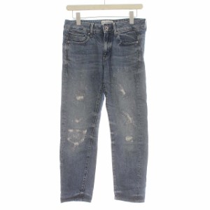 【中古】ジースターロウ G-Star RAW デニムパンツ ダメージ加工 ジーンズ 24 青 ブルー