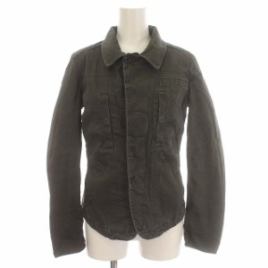 【中古】ジースターロウ G-Star RAW ミリタリー ジャケット シャツジャケット XS カーキ /☆G レディース