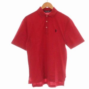 【中古】ポロゴルフ ラルフローレン POLO GOLF RALPH LAUREN ポロシャツ 半袖 鹿の子 S 赤 レッド /☆G メンズ