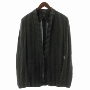 【中古】未使用品 ハイダーアッカーマン Haider Ackermann ショールカラージャケット ブレザー シングル S グレー