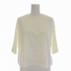 【中古】ジェーンスミス JANE SMITH 23SS Tシャツ カットソー クルーネック 半袖 38 M 白 ホワイト /YM レディース