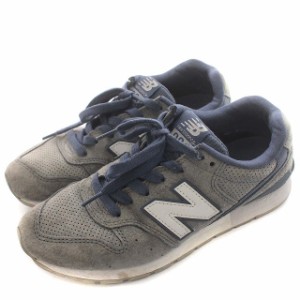 【中古】ニューバランス NEW BALANCE MRL996MP スニーカー スエード US7 25cm グレー ネイビー /☆G メンズ