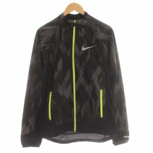 【中古】ナイキ NIKE ランニング ジャケット トラックジャケット S 黒 ブラック /☆G メンズ