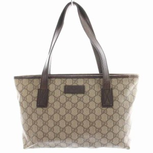 【中古】グッチ GUCCI トートバッグ ハンドバッグ GGスプリーム 茶 ブラウン 181086 /YI16 ■OH レディース