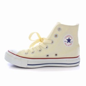 【中古】コンバース CONVERSE ALL STAR HI CHUCK TAYLOR スニーカー ハイカット US4 23cm 白 M9162 レディース