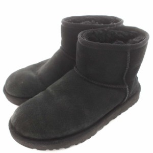 【中古】アグ UGG ムートンブーツ 1016222 ショート US7 24cm 黒 ブラック /☆G レディース