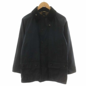 【中古】バブアー Barbour BEAUFORT SL ビューフォート オイルドジャケット 34 XS 紺 ネイビー 1402127 英国製