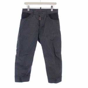 【中古】DSQUARED2 14AW WORK WEAR JEAN デニムパンツ ジーンズ クロップド ロールアップ ボタンフライ 44 S74LA0618