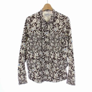 【中古】ノンネイティブ nonnative TROOPER JACKET シャツジャケット 花柄 0 XS 茶 ブラウン NN-J2309 /KH メンズ