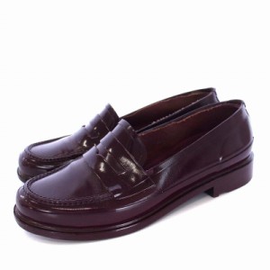 【中古】ハンター HUNTER ORIGINAL PENNY LOAFER オリジナルペニーローファー ラバー UK5 24cm ボルドー WFF1006RGL