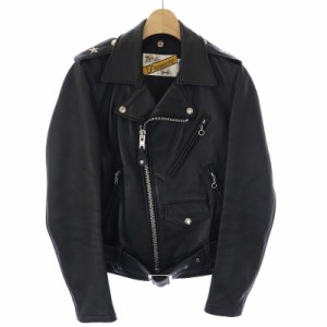 【中古】ショット PERFECTO BY SCHOTT BEAMSBOY 213BW ダブルライダース レザージャケット S 黒 7508 メンズ