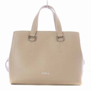 【中古】フルラ FURLA NEXT ハンドバッグ ショルダーバッグ 2WAY レザー ベージュ /AT9 レディース