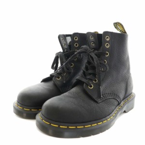 【中古】ドクターマーチン DR.MARTENS 8ホール ショートブーツ レースアップ レザー UK4 23.0cm 黒 レディース