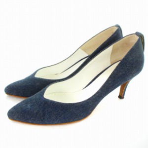 【中古】ヒステリックス Hysterics DENIM POINTED TOE パンプス デニム ポインテッドトゥ 25cm ダークインディゴ