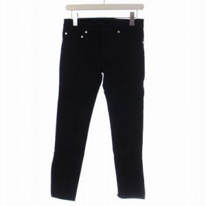 【中古】ディオールオム Dior HOMME ストレッチ スキニー デニムパンツ ジーンズ ボタンフライ 27 黒 メンズ