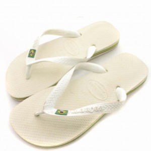 【中古】ハワイアナス havaianas サンダル ビーチサンダル ブラジル 35-36 23.5cm 白 ホワイト /☆G レディース