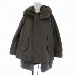 【中古】ザ リラクス THE RERACS M-65 SHORT MODS COAT モッズコート ショート M グレー レディース