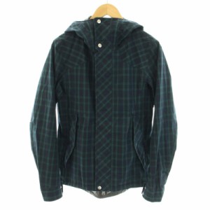 【中古】nonnative HIKER HOODED JACKET マウンテンパーカ アウター GORE-TEX チェック柄 0 XS 緑 紺 メンズ