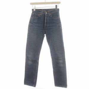 【中古】リーバイス Levi's デニムパンツ ジーンズ Gパン ボタンフライ W26L30 S 青 インディゴブルー 6501-0115