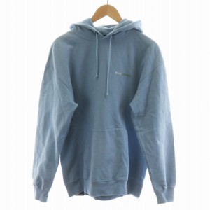 【中古】バックチャンネル BACK CHANNEL ONE POINT PULLOVER PARKA プルオーバー パーカー 長袖 M 水色 青 2322264