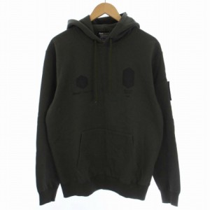 【中古】未使用品 バックチャンネル BACK CHANNEL CRSB PULLOVER PARKA パーカー 長袖 M カーキ メンズ