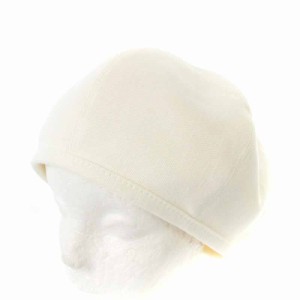 【中古】エルメス HERMES 24SS Beret Gabrielle ガブリエル 帽子 ベレー帽 57 白 ホワイト /YI17 ■OH レディース