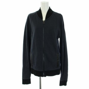 【中古】アレキサンダーワン ALEXANDER WANG ブルゾン ジャケット ジップアップ XS 紺 黒 レディース