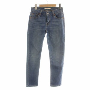 【中古】リーバイス Levi's ボーイフレンド BOYFRIEND デニムパンツ ジーンズ ジップフライ USED加工 W23 XS 青