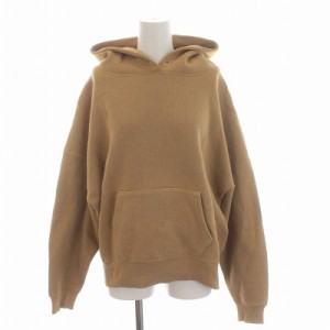 【中古】トゥデイフル Heavycotton Sweat Parka ヘビーコットンスウェットパーカー プルオーバー 裏起毛 F キャメル