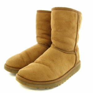 【中古】アグ オーストラリア UGG australia CLASSIC SHORT ムートンブーツ USA6 24.0cm ベージュ 5251Y レディース