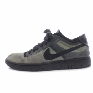 【中古】NIKE COMME DES GARCONS WMNS DUNK LOW BLACK/BLACK-CLEAR スニーカー US9.5 26.5cm CZ2675-002 /KH メンズ