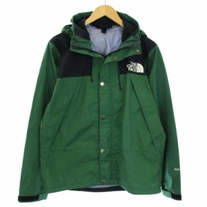 【中古】ザノースフェイス MOUNTAIN RAINTEX JACKET ブルゾン マウンテンパーカー GORE-TEX M 緑 NP11501 メンズ