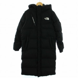 【中古】ザノースフェイス THE NORTH FACE ホワイトレーベル チャレンジエアダウンコート ロング M 黒 メンズ