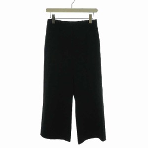 【中古】エーピーストゥディオ AP STUDIO 19AW 2wayストレッチスラックス パンツ ワイド 34 S 黒 ブラック レディース