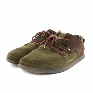 【中古】ビルケンシュトック BIRKENSTOCK モンタナ MONTANA シューズ スエード 24.5cm カーキ 茶 ブラウン