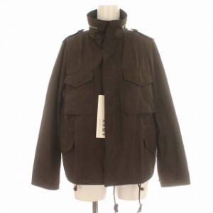 【中古】アッパーハイツ upper hights ARMY THE MILITARY PARKA ミリタリー ジャケット M-65 ショート丈 0 S 焦げ茶