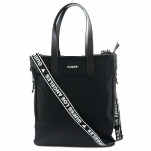 【中古】ゲス GUESS CERTOSA Techtote トートバッグ ハンドバッグ ショルダーバッグ 2way ナイロン 黒 HMCEPAP3146