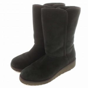 【中古】アグ UGG ムートンブーツ 1013428 AMIE アミ US7 24cm 黒 ブラック /☆G レディース