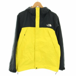 【中古】ザノースフェイス THE NORTH FACE DOT SHOT JACKET ジップアップパーカー アウター L 黄 黒 NP61930 メンズ