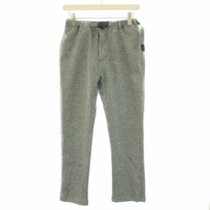 【中古】GRAMICCI BONDING KNIT FLEECE NN-PANTS JUST CUT イージーパンツ ベルト ジップフライ S グレー メンズ