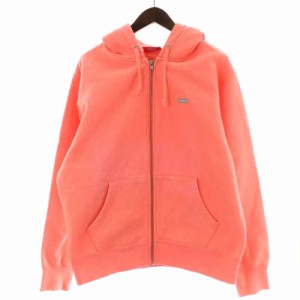 【中古】SUPREME Reflective Small Box Zip Up Sweatshirt パーカー ジャケット ジップアップ M ピンク