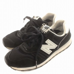 【中古】ニューバランス NEW BALANCE スニーカー 373 ML373KB2 US6.5 24.5cm 黒 ブラック /☆G レディース